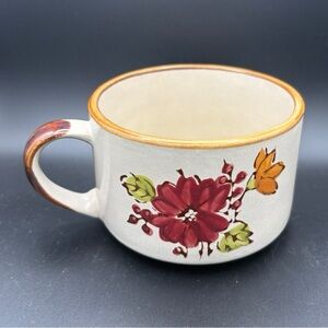 Vintage Stonecrest Casualstone Plum Blossom #309 Stoneware Soup Mug Cup EUC